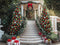 Kate Noël Escalier Sapin Cadeaux Toile de fond conçue par Mini MakeBelieve