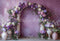 Kate Arc Floral Vases Violet Portrait Toile de fond conçue par Emetselch
