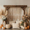Kate Automne Bohème Citrouilles Macramé  Toile de fond conçue par Emetselch
