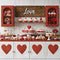 Kate Saint Valentin Cuisine Gâteaux Cœurs Toile de fond conçue par Emetselch - Kate Backdrop FR