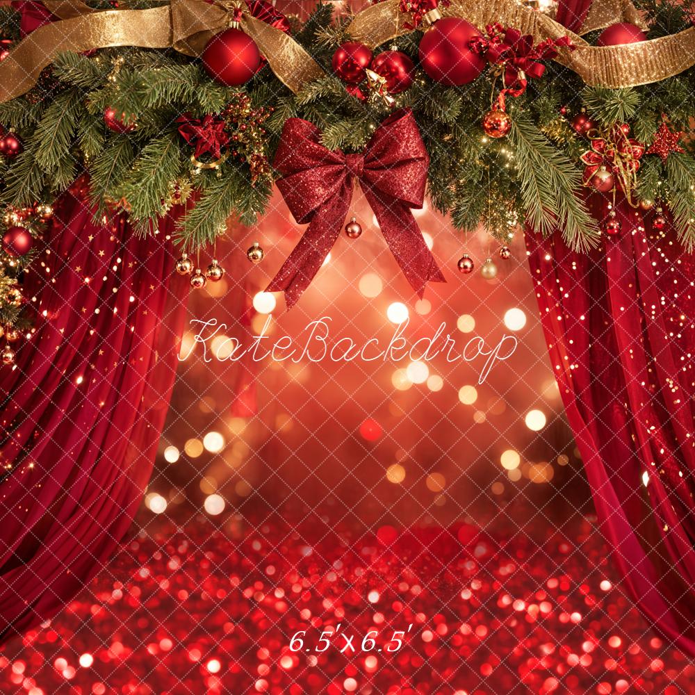 Kate Noël Guirlande Rouge Or Toile de fond conçue par Emetselch