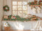 Kate Noël Cuisine Fenêtre Soleil Décors Toile de fond en Laine conçue par Emetselch - Kate Backdrop FR