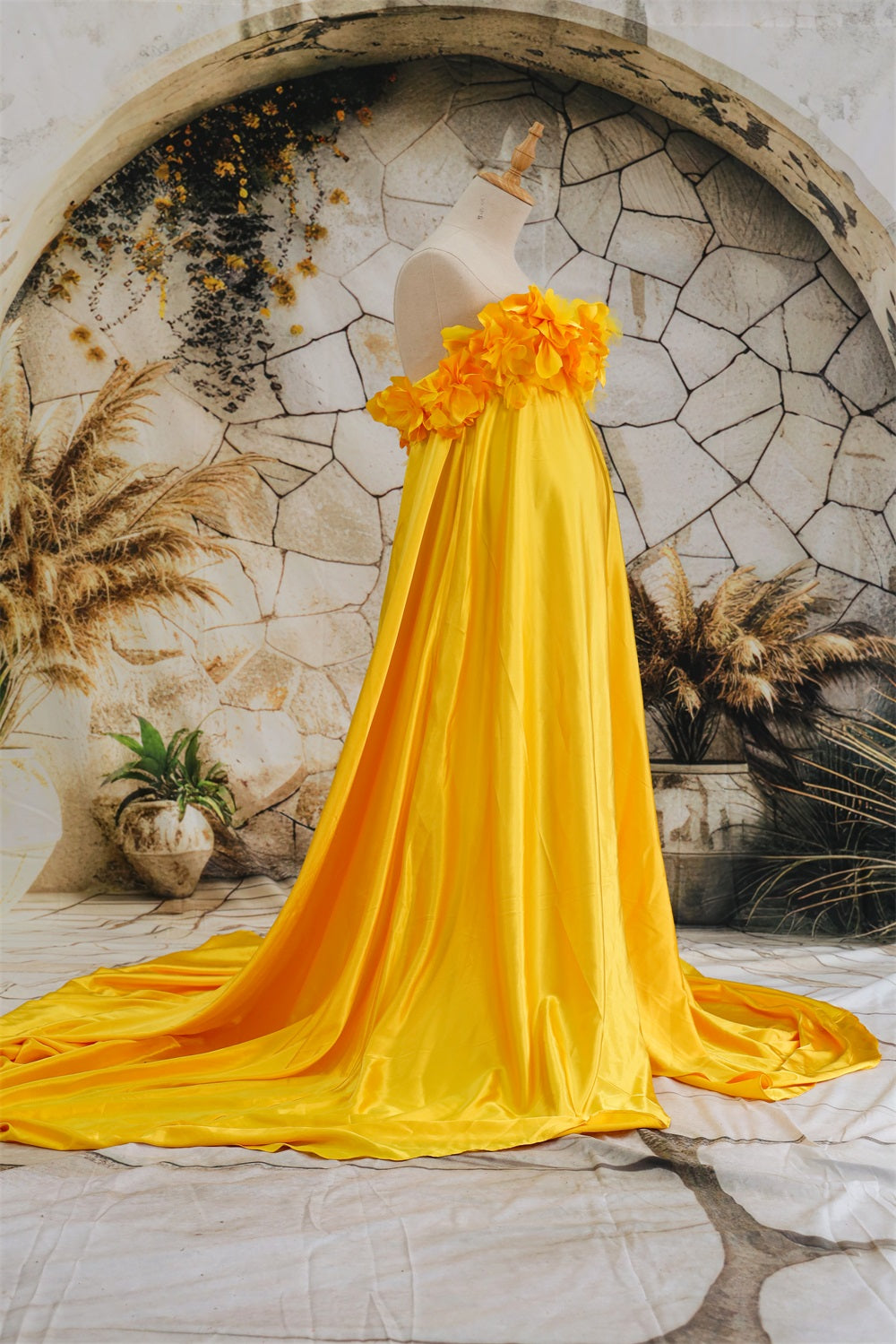 Kate Soie Synthétique Sans bretelles Robe de Grossesse pour Séance Photo - Kate Backdrop FR