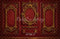 Kate Mur Baroque Vintage Ornements Rouge Toile de fond en Laine conçue par Emetselch