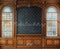 Kate Scolaire Tableau Noir Fenêtres Bois Toile de fond en Laine conçue par Emetselch - Kate Backdrop FR