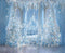 Kate Noël Château Hiver Glace Bleu Toile de fond en Laine conçue par Emetselch - Kate Backdrop FR