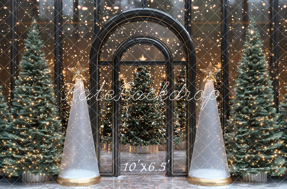 Kate Noël Sapins Arche Lumières Toile de fond conçue par Mini MakeBelieve - Kate Backdrop FR