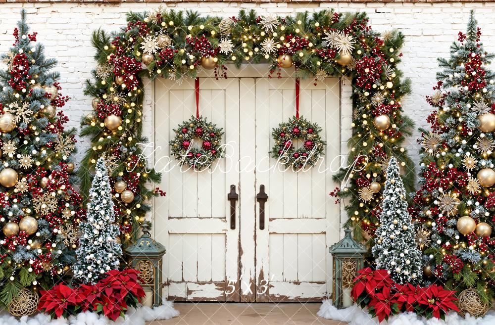 Kate Noël Porte Arbres Guirlandes Toile de fond conçue par Emetselch - Kate Backdrop FR
