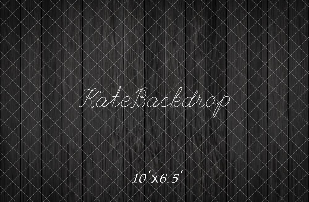 Kate Bois Noir Lignes Verticales Sol Toile de fond conçue par kate image - Kate Backdrop FR