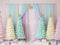Kate Noël Sapins Étoiles Cadeaux Pastel Toile de fond conçue par Patty Roberts
