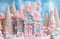 Kate Noël Maison Bonbons Neige Toile de fond en Laine conçue par Emetselch