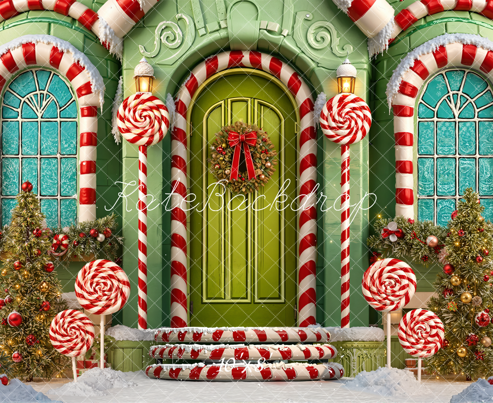 Kate Noël Maison Bonbons Coloré Toile de fond en Laine conçue par Emetselch - Kate Backdrop FR