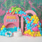 Kate Pool Party Ballons Tropiques Toile de fond conçue par Ashley Paul - Kate Backdrop FR