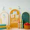 Kate Scolaire Crayons Livres Pommes Toile de fond conçue par Patty Roberts