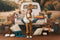 Kate Automne Camion Oreillers Citrouille Toile de fond conçue par Emetselch