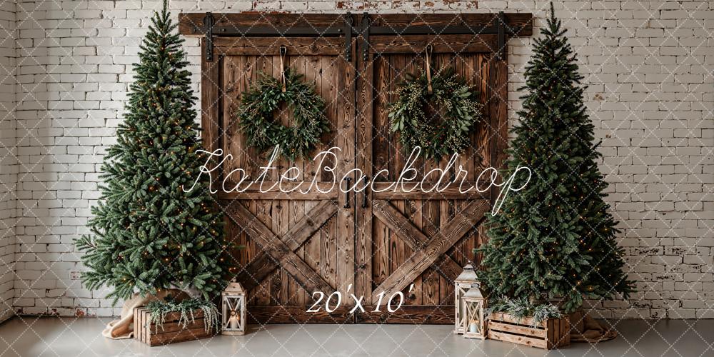 Kate Noël Sapins Porte Bois Toile de fond conçue par Emetselch