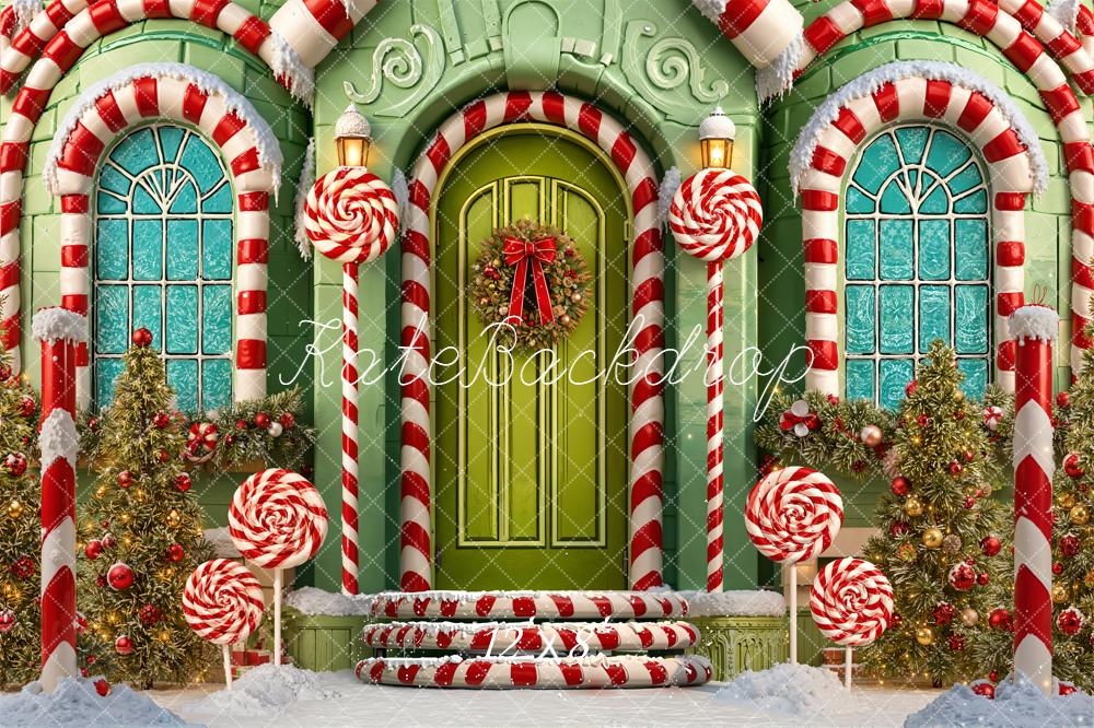 Kate Noël Maison Bonbons Coloré Toile de fond conçue par Emetselch - Kate Backdrop FR