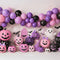 Kate Halloween Citrouilles Ballons Violet Toile de fond conçue par Ashley Paul - Kate Backdrop FR