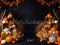 Kate Halloween Citrouilles Lanternes Feuilles Toile de fond conçue par Patty Roberts