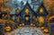 Kate Halloween Maison Citrouilles Toile de fond en Laine conçue par Emetselch - Kate Backdrop FR