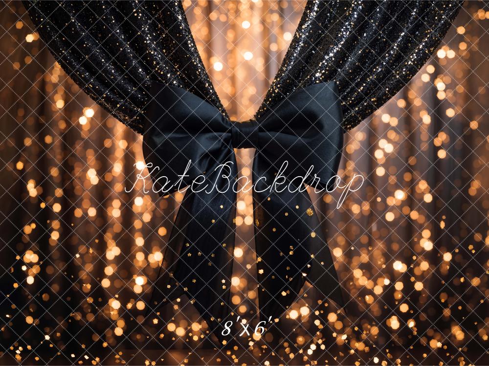 Kate Rideau Noir Paillettes Lumière Toile de fond conçue par Emetselch - Kate Backdrop FR
