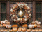 Kate Automne Citrouilles Couronne Fenêtre Toile de fond conçue par Mini MakeBelieve - Kate Backdrop FR