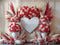 Kate Saint Valentin Mariage Fleurs Pampas Toile de fond conçue par Mini MakeBelieve