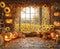 Kate Automne Citrouilles Tournesols Toile de fond en Laine conçue par Emetselch - Kate Backdrop FR