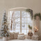 Kate Hiver Salon Sapin Cadeaux Toile de fond conçue par Emetselch - Kate Backdrop FR