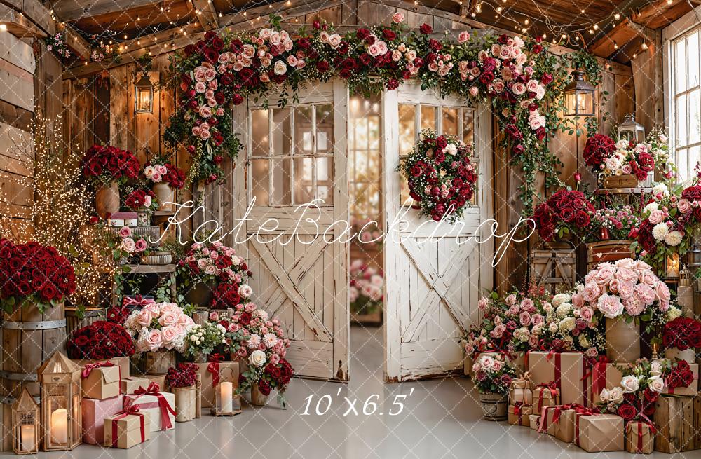 Kate Floral Porte Lanternes Cadeaux Toile de fond en Polar conçue par Emetselch