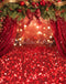 Kate Noël Guirlande Rouge Or Toile de fond en Laine conçue par Emetselch - Kate Backdrop FR