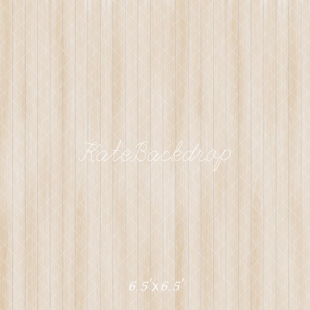 Kate Bois Beige Texture Sol Toile de fond conçue par Emetselch