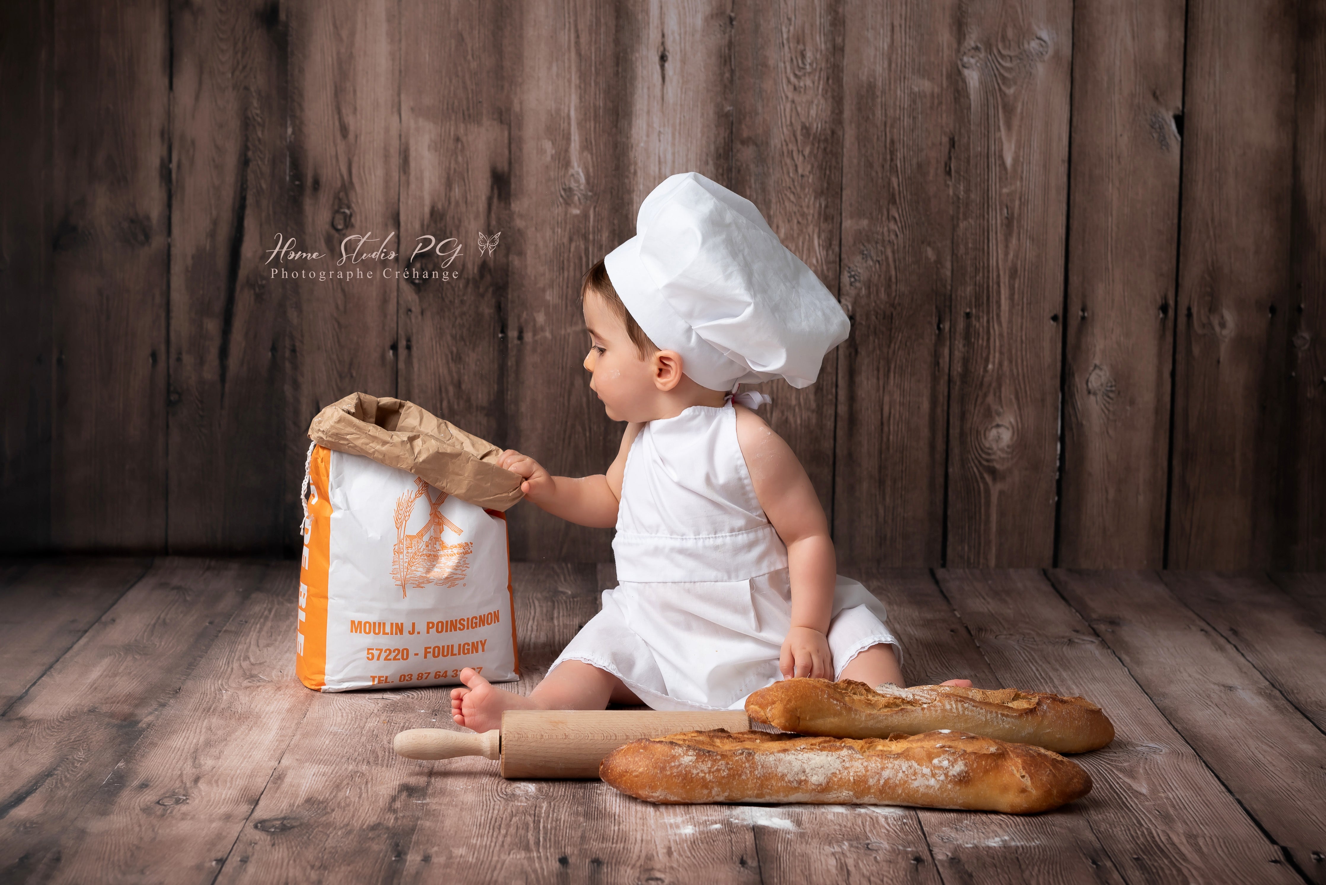 Kate Murale Bois Brun Foncé Rétro Sol Toile de fond pour la photographie - Kate Backdrop FR