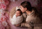 Kate Printemps Fleurs Rose Tapis de sol en Caoutchouc conçue par Mini MakeBelieve - Kate Backdrop FR