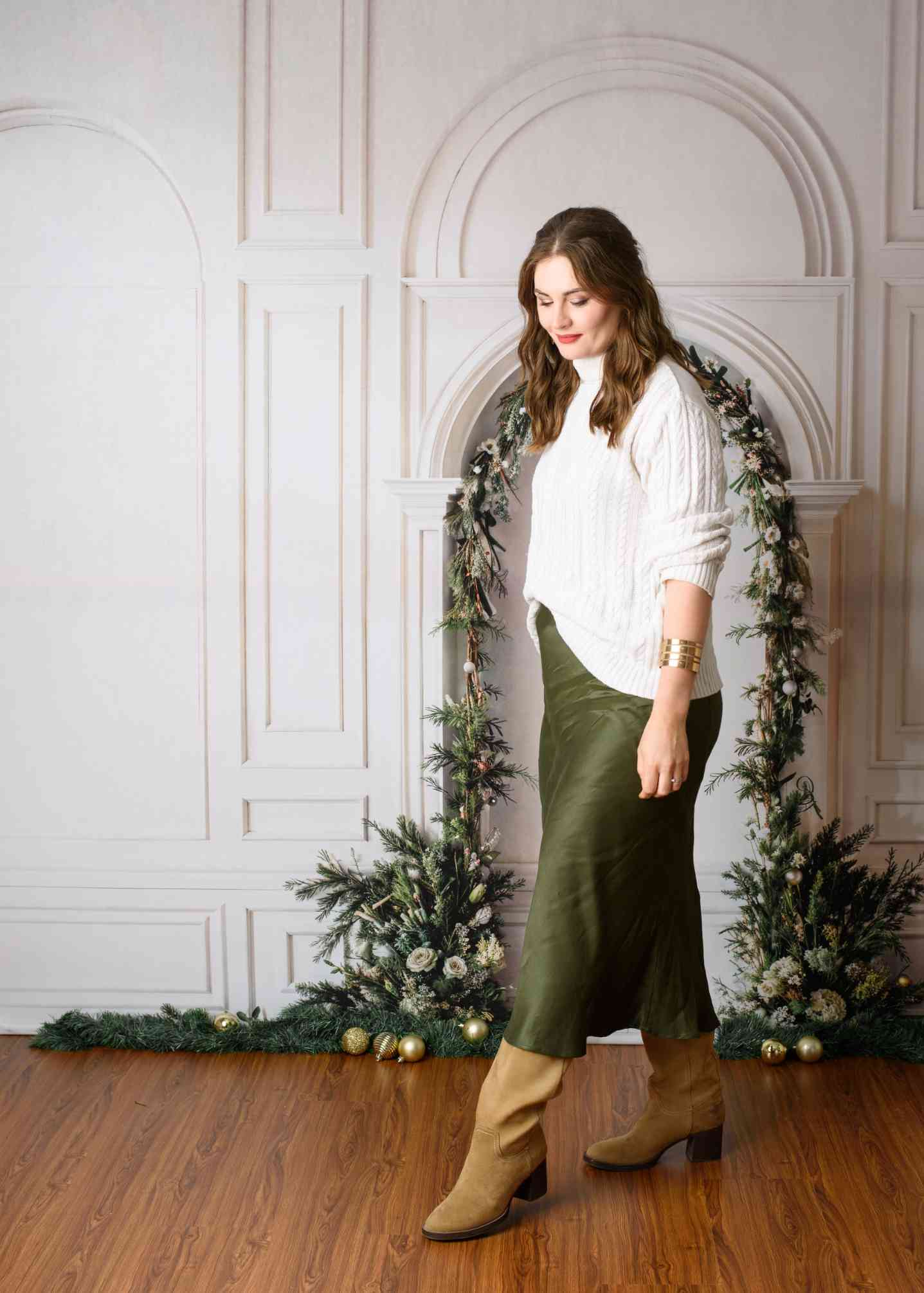 Kate Noël Feuille de pin Arche Mur Rétro Toile de fond conçue par Emetselch