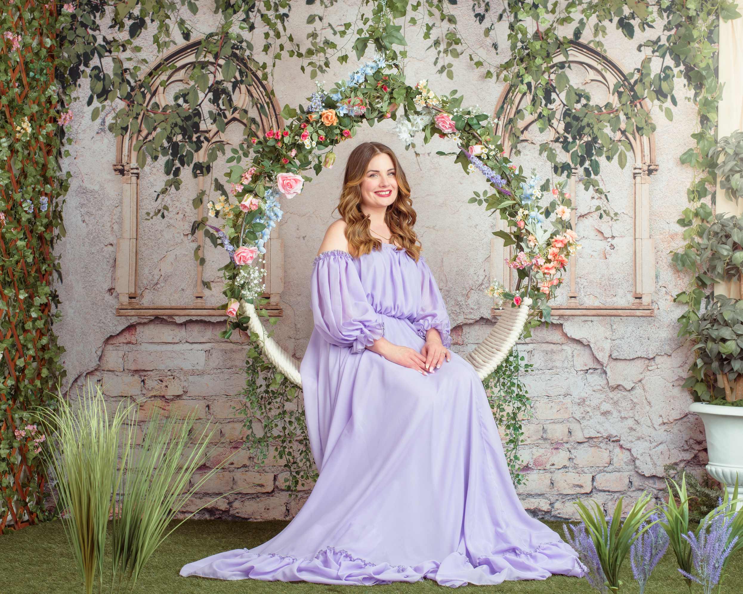 Kate Mur de briques Été Verdure Toile de fond pour la photographie - Kate Backdrop FR
