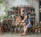 Kate Printemps Boutique de Fleurs Extérieur Toile de fond conçue par Mini MakeBelieve - Kate Backdrop FR