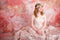 Kate Saint Valentin Texture Fleurs Rose Portrait Toile de fond conçue par GQ - Kate Backdrop FR