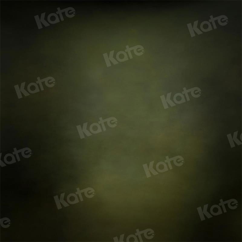 Kate Abstrait Vert Olive Sombre Portrait Toile de fond pour la photographie - Kate Backdrop FR