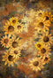 Kate Floral Peinte à la main Tournesol Toile de fond conçue par GQ - Kate Backdrop FR
