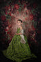 Kate Beaux-Arts Rouge Floral Portrait Toile de fond conçue par GQ - Kate Backdrop FR