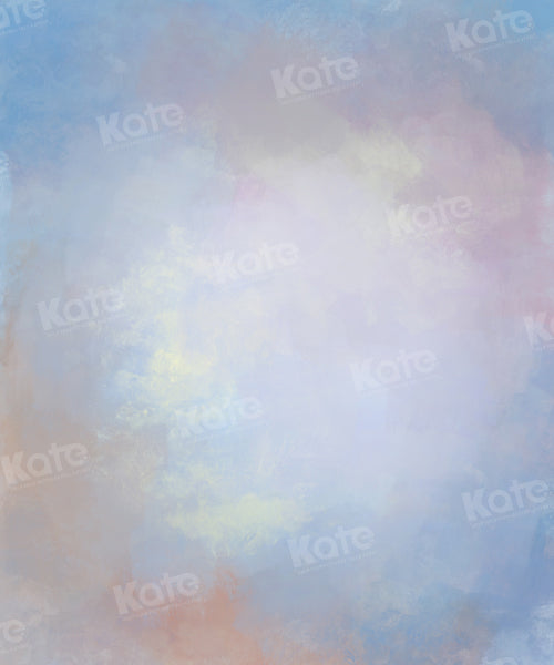 Kate Abstrait Bleu Rose Toile de fond conçue par Chain Photographie - Kate Backdrop FR