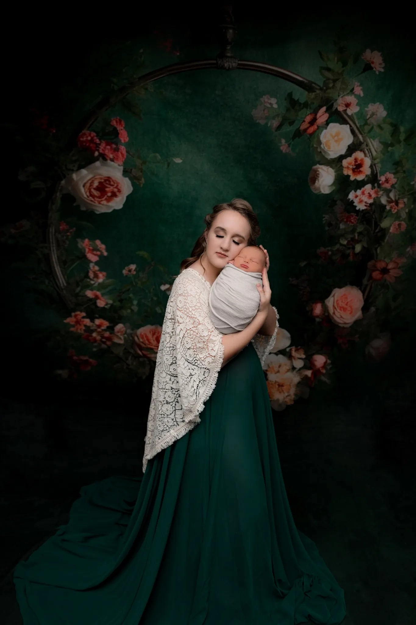Kate Balayage Beaux-Arts Fête des mères Fleurs Toile de fond pour la photographie