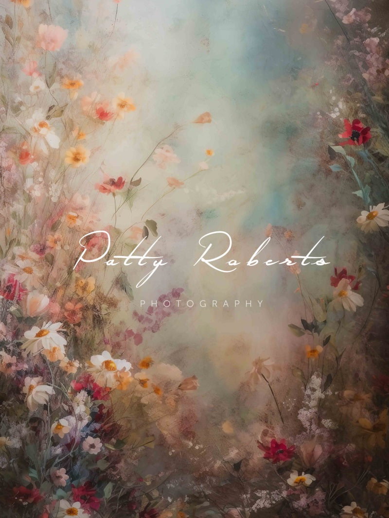 Offres Éclair Kate Fleurs Mystique Beaux-Arts Toile de fond en Laine Conçu par Patty Robert - Kate Backdrop FR