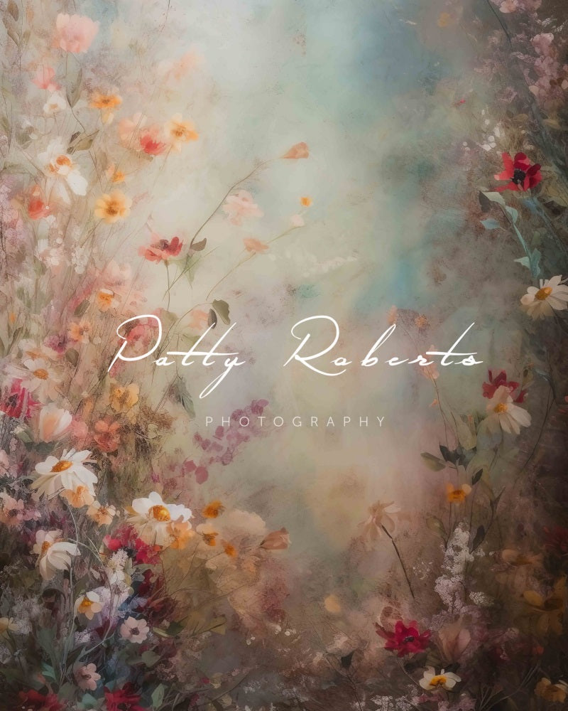 Offres Éclair Kate Fleurs Mystique Beaux-Arts Toile de fond en Laine Conçu par Patty Robert - Kate Backdrop FR