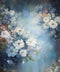 Kate Bleu Beaux-Arts Floraison Fleurs Toile de fond Conçu par GQ - Kate Backdrop FR