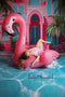Kate Balayage Été Piscine Rêve de poupée Toile de fond conçu par Ashley Paul - Kate Backdrop FR