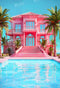 Kate Piscine Château Rose Été Toile de fond conçue par Emetselch - Kate Backdrop FR