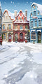 Kate Noël Hiver Ville enneigée Maison Toile de fond conçue par Emetselch - Kate Backdrop FR
