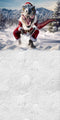 Kate Sweep Mur-à-Sol Père Noël T-Rex Hiver Humour Toile de fond conçue par Mini MakeBelieve - Kate Backdrop FR